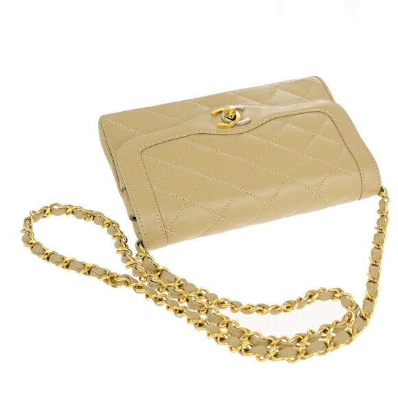 CHANEL Paris CC Mini Matelasse Flap Chain Shoulder Bag Leather - Picture 5 of 16